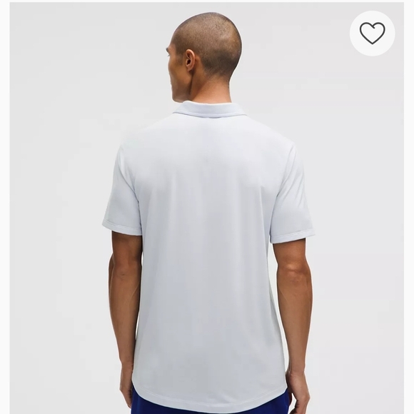 NWT Lululemon athletica Men's Heathered Starch Blue Polo Shirt SZ XL - Picture 2 of 10